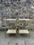 Pair of marble and gilded metal side tables. Some signs of wear on the brass (see photos) Tabletop heights: 21 cm / 8.4"...