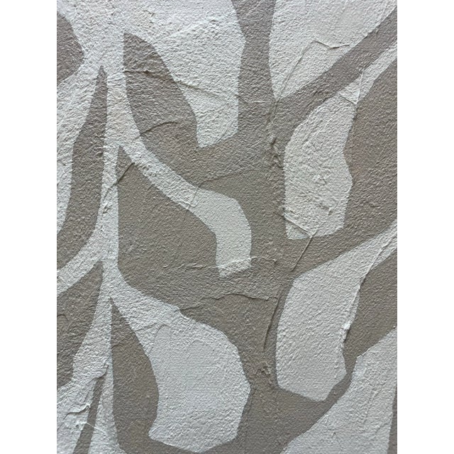 Contemporary 2025 "Tatuaggio" Abstract Botanical Painting on Canvas by r.k. Red For Sale - Image 3 of 4