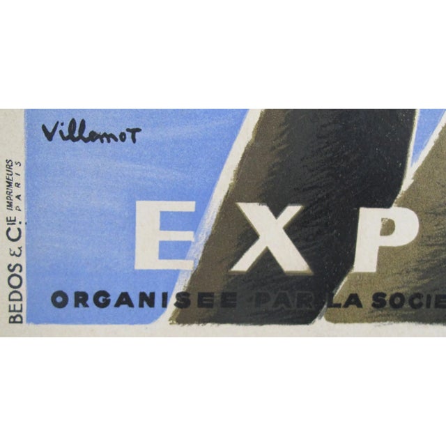 Modern 1949 Original French Exhibition Poster - Pour L'équipement De l'Union Française - Villemot For Sale - Image 3 of 6