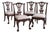Maitland-Smith Carved Mahogany Chippendale Dining Chairs, Newly Upholstered – Set of 4 For Sale