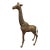 70’s Brass Giraffe Large 32.5" For Sale