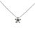 Platinum Alexandrite & Diamond Flower Blossom Necklace For Sale - Image 4 of 5