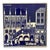Vintage Alfred Evers Lübeck Blue Ceramic Tile Art Niederegger Marzipan For Sale