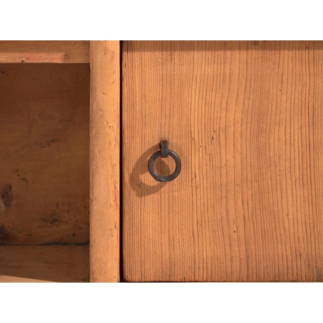 Wood Antique Pine Low Sideboard For Sale - Image 7 of 11