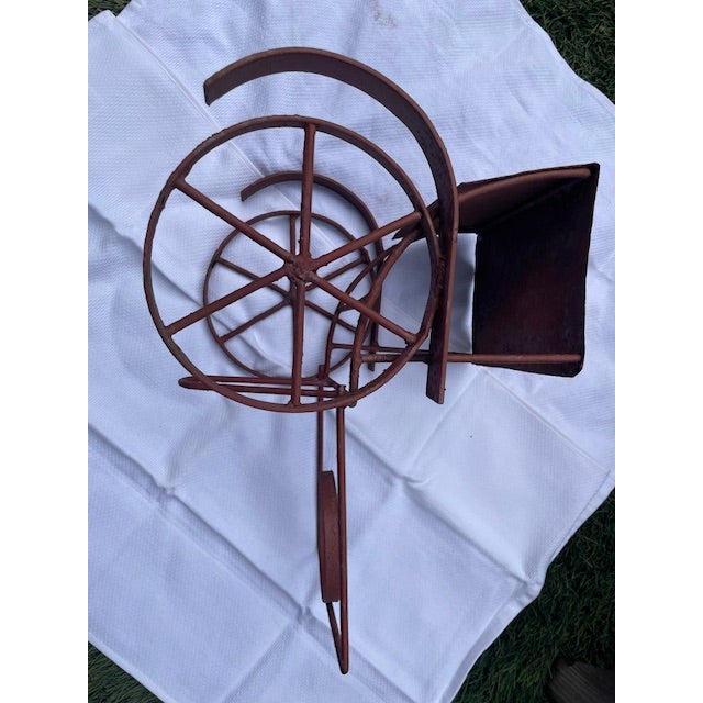 Vintage Metal Plant Stand For Sale - Image 4 of 5