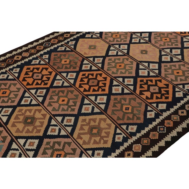 Rug & Kilim 1960s Vintage Afghan Tribal Kilim Gallery Runner Rug With Medallions For Sale - Image 4 of 7