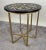 A beautiful Boho Chic round side or end table. The handmade table features a round black top made of resin and embellished...