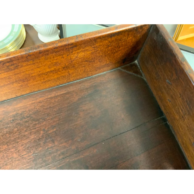 1970s Wood Bultlers Tray For Sale - Image 10 of 11