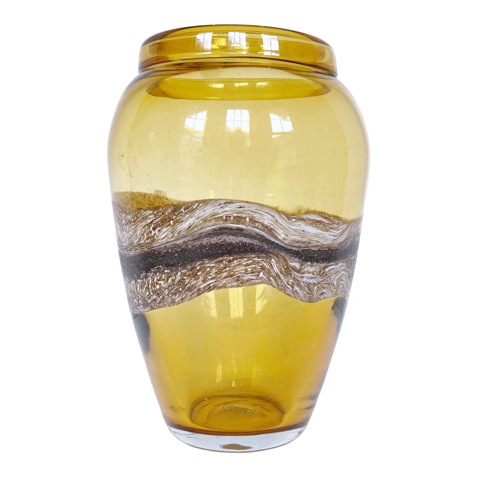 Murano Hand Blown Multi Color Vase Chairish