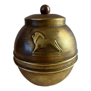 1924 Lipton Brass Tea Caddy