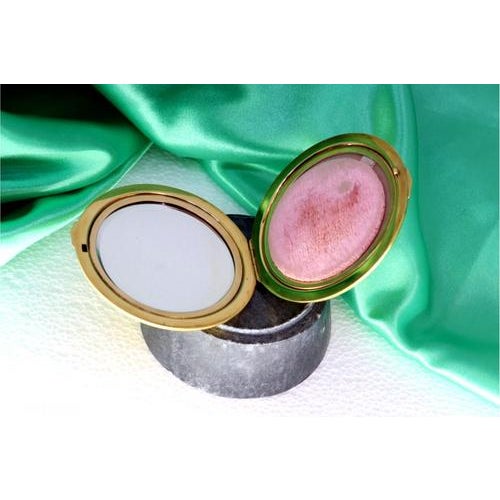 Gold Toiletry Box in Circular Shape For Sale - Image 4 of 8