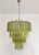 Glass Large Vintage Green Murano Glass Tiered Chandelier, 1990s For Sale - Image 7 of 18