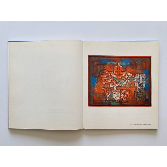 Textile Paul Klee " Watercolors Drawings Writings " Vintage 1969 Lithograph Print Mid Century Modernist Hardcover Art Book For Sale - Image 7 of 18