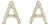 10K Yellow Gold 1/10 Cttw Diamond 'A' Initial Stud Earring For Sale
