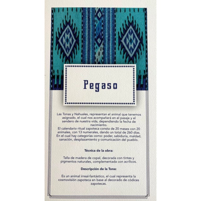 Mexican Pegasus: Limited Edition Print of Oaxacan Alebrije Wood Carving in 16x20 Mat For Sale - Image 3 of 3