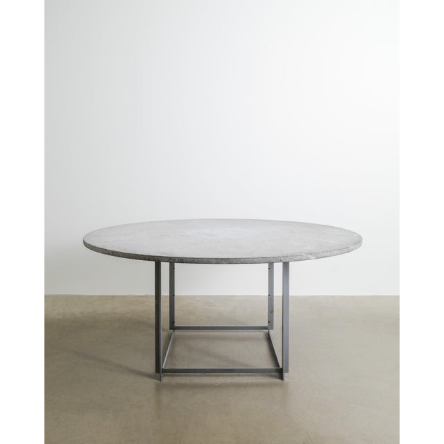 Mid-Century Modern Danish PK54 Dining Table with Cipollini Marble Top by Poul Kjaerholm for E. Kold Christensen, 1960s For Sale - Image 10 of 10