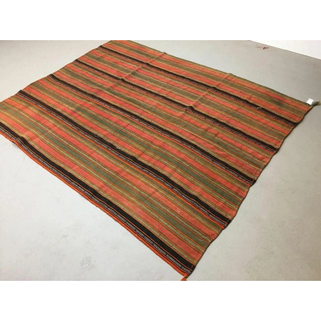 Old Turkish kilim rug, Beautiful Turkish kilim, made in the 1960s, this is a lovely central Turkish rug from Konya region,...