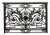 Neoclassical Wrought Iron Console With Belgian Bluestone For Sale