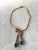 Trifari Vintage Crown Trifari Gold-Toned Emerald and Clear Rhinestone Necklace From 1949 For Sale - Image 4 of 5
