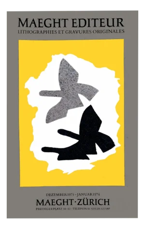 Georges Braque, Art Impression in Colors, 1973, Lithograph
