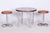 1930-1939 Origin: Czech Pair of chrome-plated steel stools. The new upholstery is high quality leather, it's very easy to...