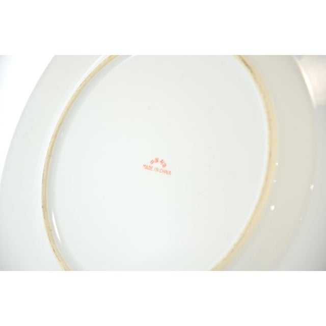 Early 20th Century Chinese Double Phoenix Porcelain Plate W/ Stand For Sale - Image 5 of 5