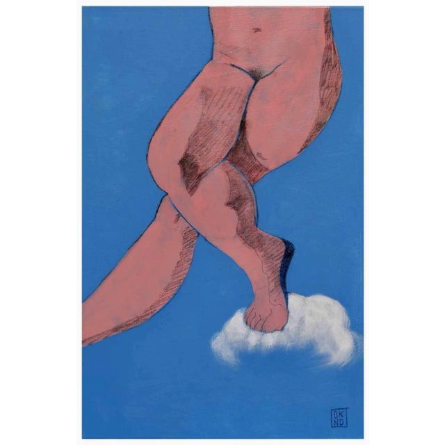 Early 21st Century Valeriya Shebelnichenko, It's Over, Acrylic & Charcoal on Canvas, 2023 For Sale - Image 5 of 5