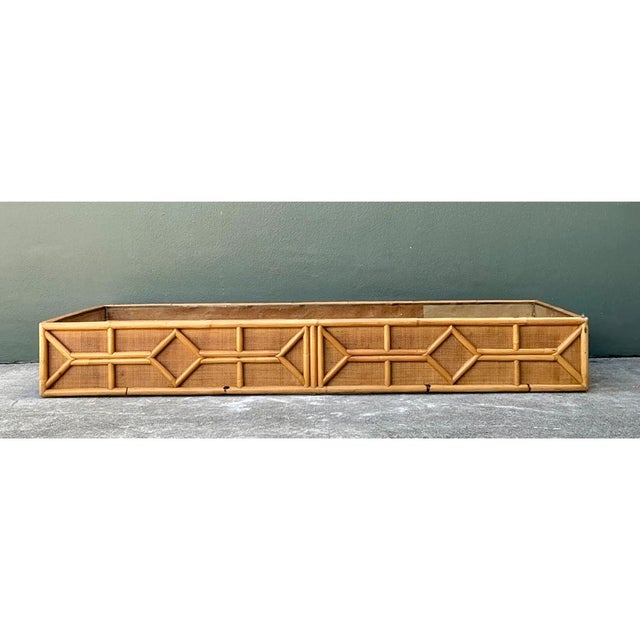 Vintage Rattan Chaise Platform For Sale - Image 11 of 12
