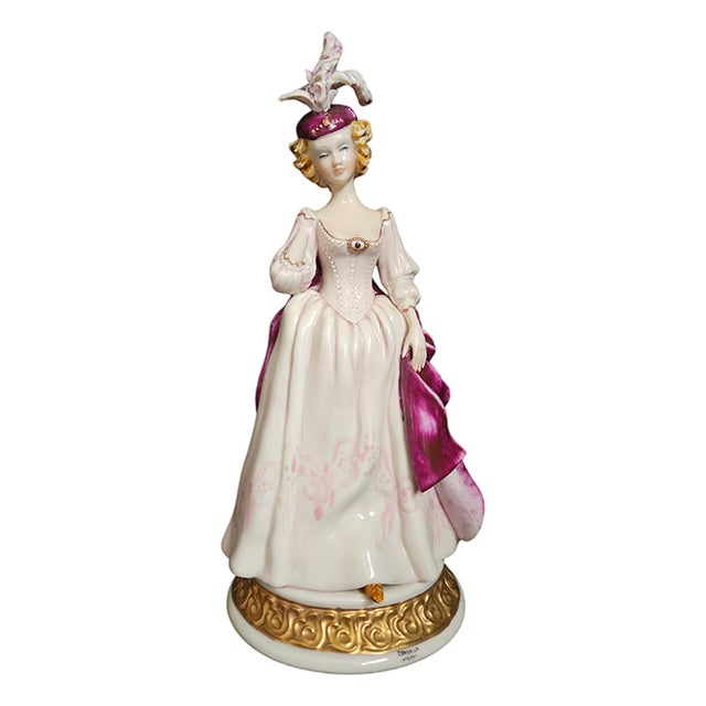 Sculpture of Commedia Dell'Arte Woman, 1980s For Sale