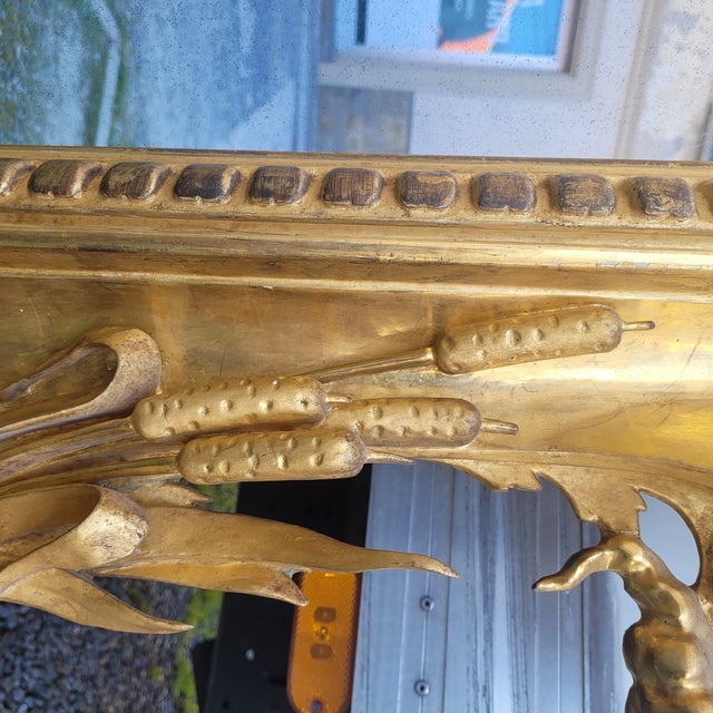 Large Mirror in Golden Wood, Tuscany, Mid-19th Century For Sale - Image 12 of 18