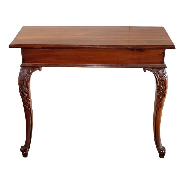 Vintage Walnut Console Table, 1970s For Sale