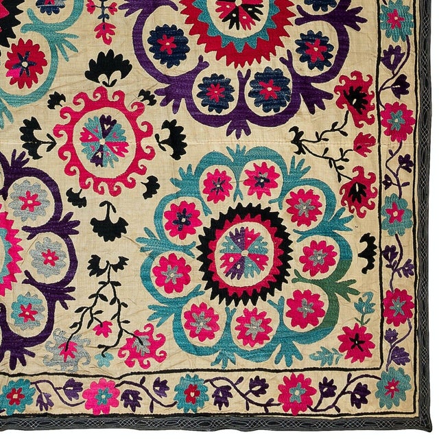 In the most technical sense of the word, "Suzani," in Central Asia, means needle and is used to describe this type of...