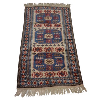 Vintage Turkish Hand Knotted Rug, 1950s For Sale