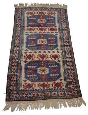 Vintage Turkish Hand Knotted Rug, 1950s