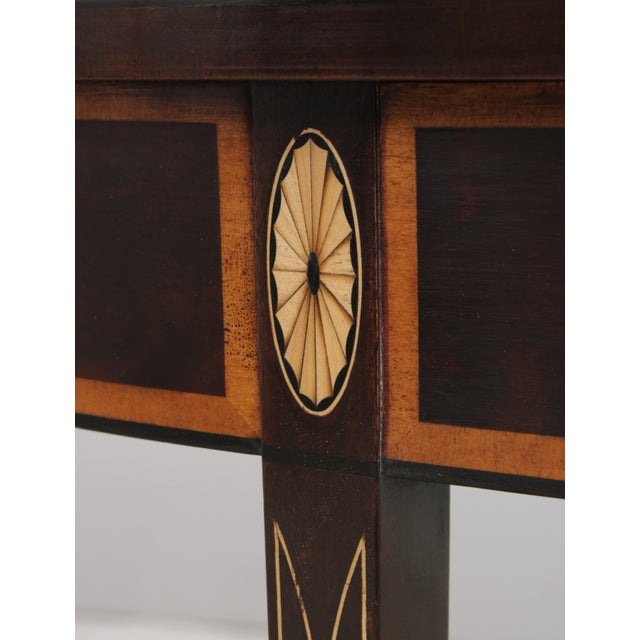 Brown Stickley Inlaid Mahogany Federal Console Hall Table For Sale - Image 8 of 15