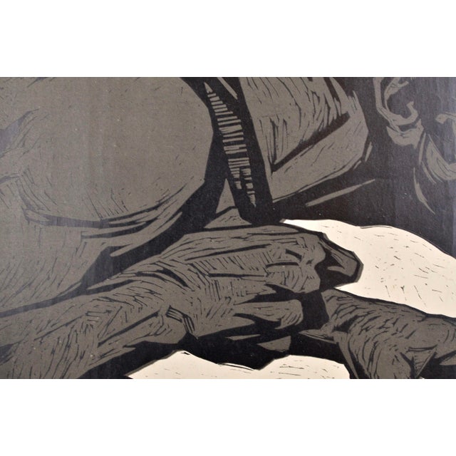Albert Goltjakov, Quietly, 1961, Monotype For Sale - Image 3 of 6