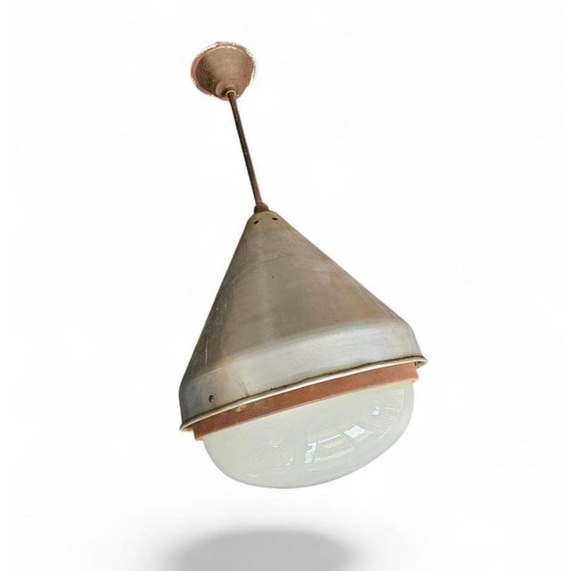 Large Industrial Aluminum Hanging Lamp, 1970s For Sale - Image 12 of 14