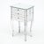 Art Deco Period French Mirrored Side Table, Engraved, Circa 1940 For Sale - Image 4 of 9