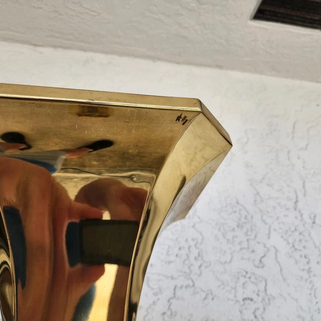 MCM Fredrick Raymond Style Brass & Chrome Floor Lamp For Sale - Image 12 of 16