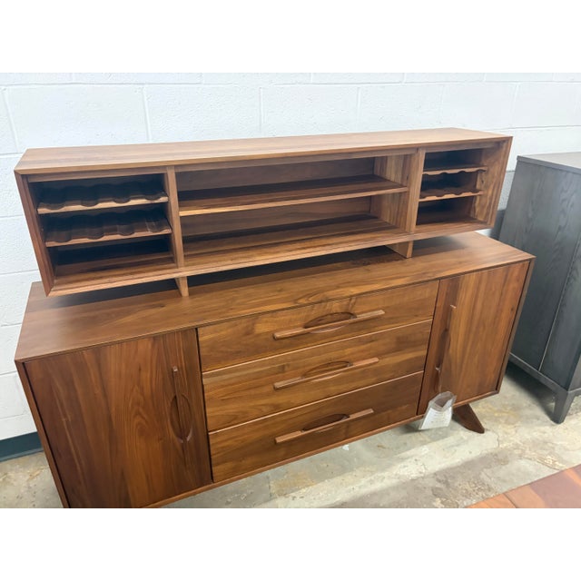 New from showroom. Combined MSRP as shown is $11,500 for the set.. Copeland Furniture Audrey Buffet with Hutch, crafted...