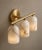 Not Yet Made - Made To Order Handcrafted Brass 3-Light Vanity Sconce With Natural Alabaster Shades, Luxury Bathroom Lighting For Sale - Image 5 of 9