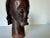 Wood Vintage African Hand Carved Wood Head Bust Sculpture For Sale - Image 7 of 9