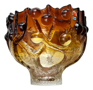 Mid-Century Modern Art Glass Tree Bowl by Kai Blomqvist for Kumela, Finland, 1960s