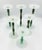 Orrefors Postmodern Orrefors "Celeste" Candle Holders by Anne Nilsson Squiggle 6pc Set For Sale - Image 4 of 6