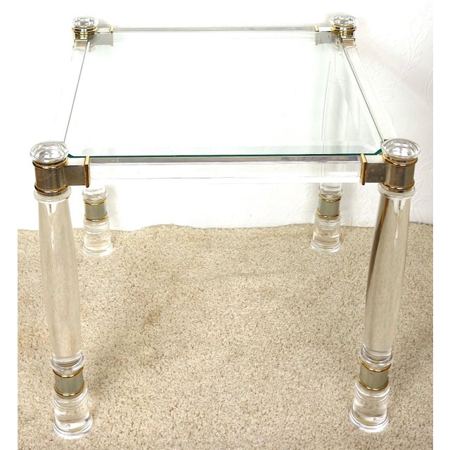 Acrylic Glass Table, 1980s, in Very Good conditions. Designed 1980 to 1989 I have official proof of authenticity such as...