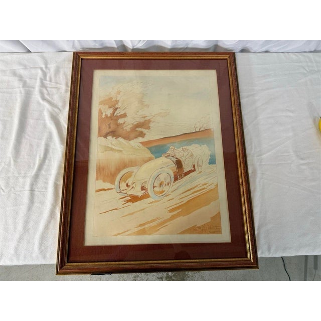 1900 - 1909 1905 Ernest Montaut Hand Colored Pochoir Lithograph For Sale - Image 5 of 8