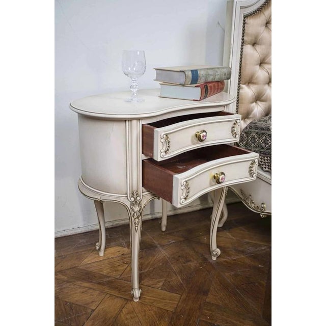 Vintage White Bedside Tables, Set of 2 For Sale - Image 3 of 7