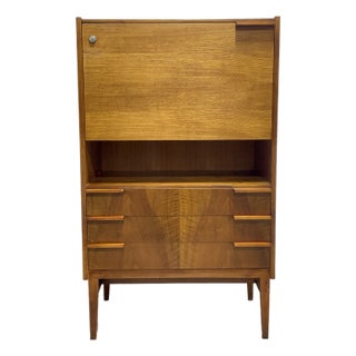 Mid Century Modern Secretary Desk / Bar by František Mezuláník for Up Závody, C. 1960s For Sale