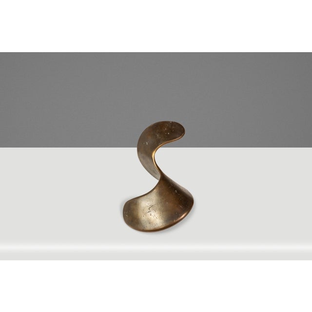 1 of 1 Abstract Modern "Torn Fragment" Table Top Solid Bronze Sculpture by Mark Leblanc for Leblanc Studios, Usa, C. 2020s For Sale In Orlando - Image 6 of 18