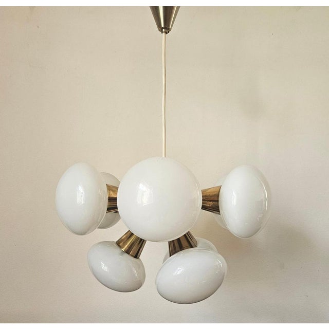 Mid-Century Sputnik Chandelier from Kamenicky Senov, 1970s For Sale - Image 6 of 16